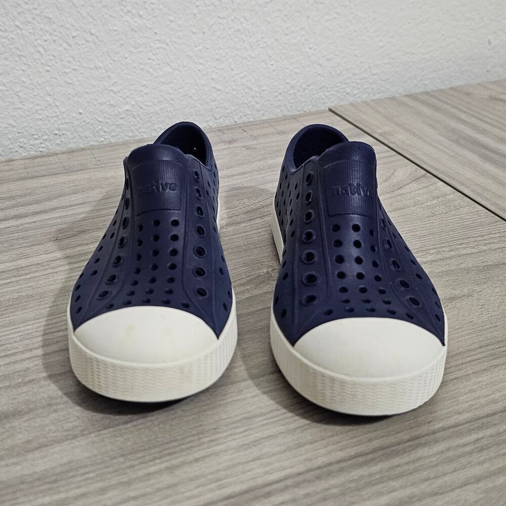 Native Shoes Jefferson Classic Slip On Navy Blue Kids C12 Unisex Boy WARPED